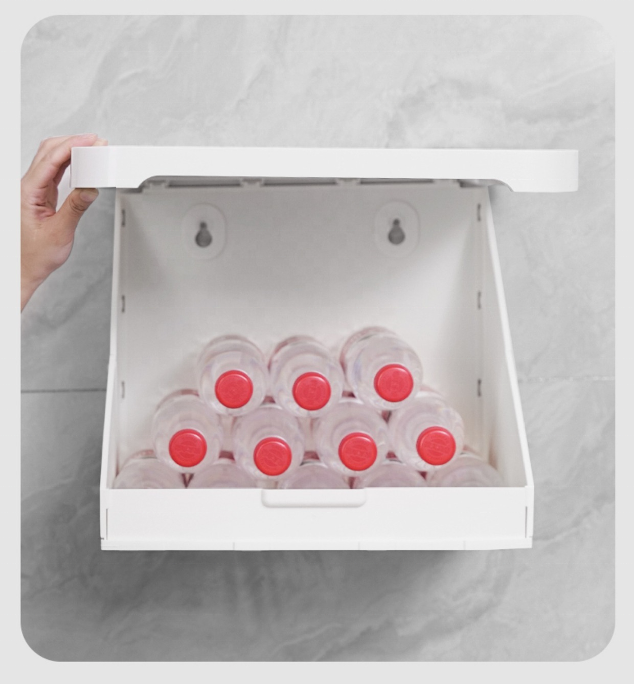 Range-Salle de Bain Murale Sans Percage