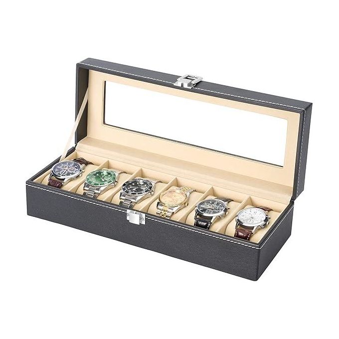 Boîte de montre en cuir