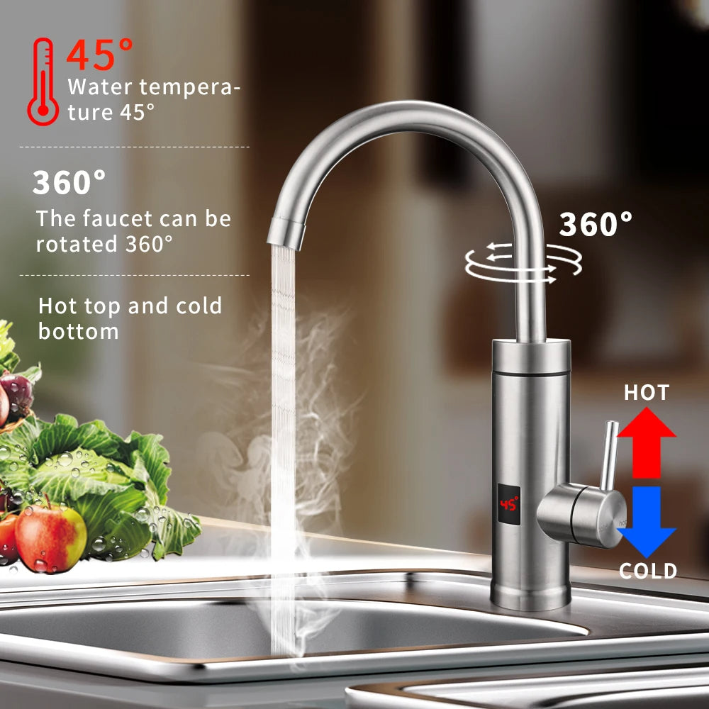 Chauffe-Eau Instantané Robinet : Eau Chaude Immédiate, Économie Garantie !