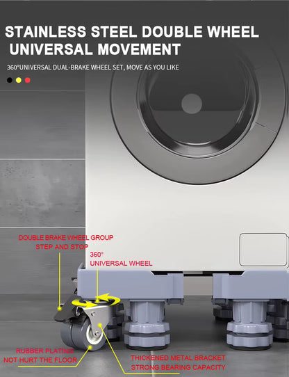 Support Universel Réfrigérateur & Lave-linge – Stabilité et Protection Optimales