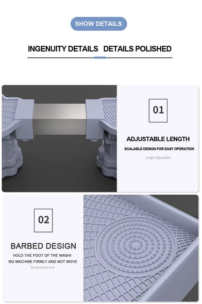 Support Universel Réfrigérateur & Lave-linge – Stabilité et Protection Optimales