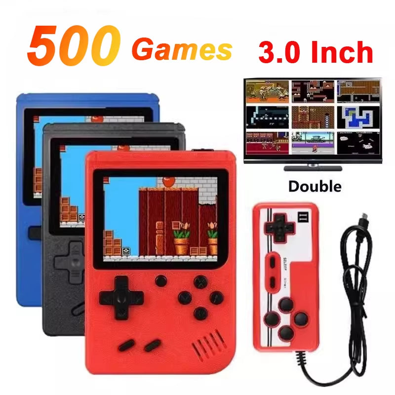 Mini Console Jeu Portable 8-Bit – 500 Jeux Rétro Intégrés