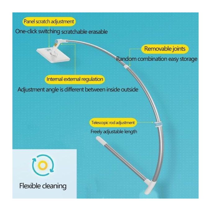 Brosse télescopique améliorée pour laver les vitres