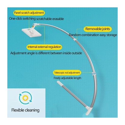 Brosse télescopique améliorée pour laver les vitres