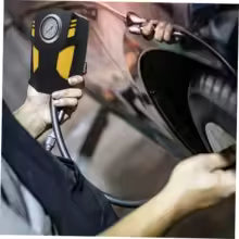 Gonfleur de Pneus 12V Multifonction - Compresseur d'Air Portable avec Manomètre Numérique - Pour Voiture, Vélos, Sports.