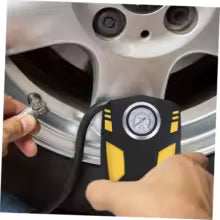 Gonfleur de Pneus 12V Multifonction - Compresseur d'Air Portable avec Manomètre Numérique - Pour Voiture, Vélos, Sports.