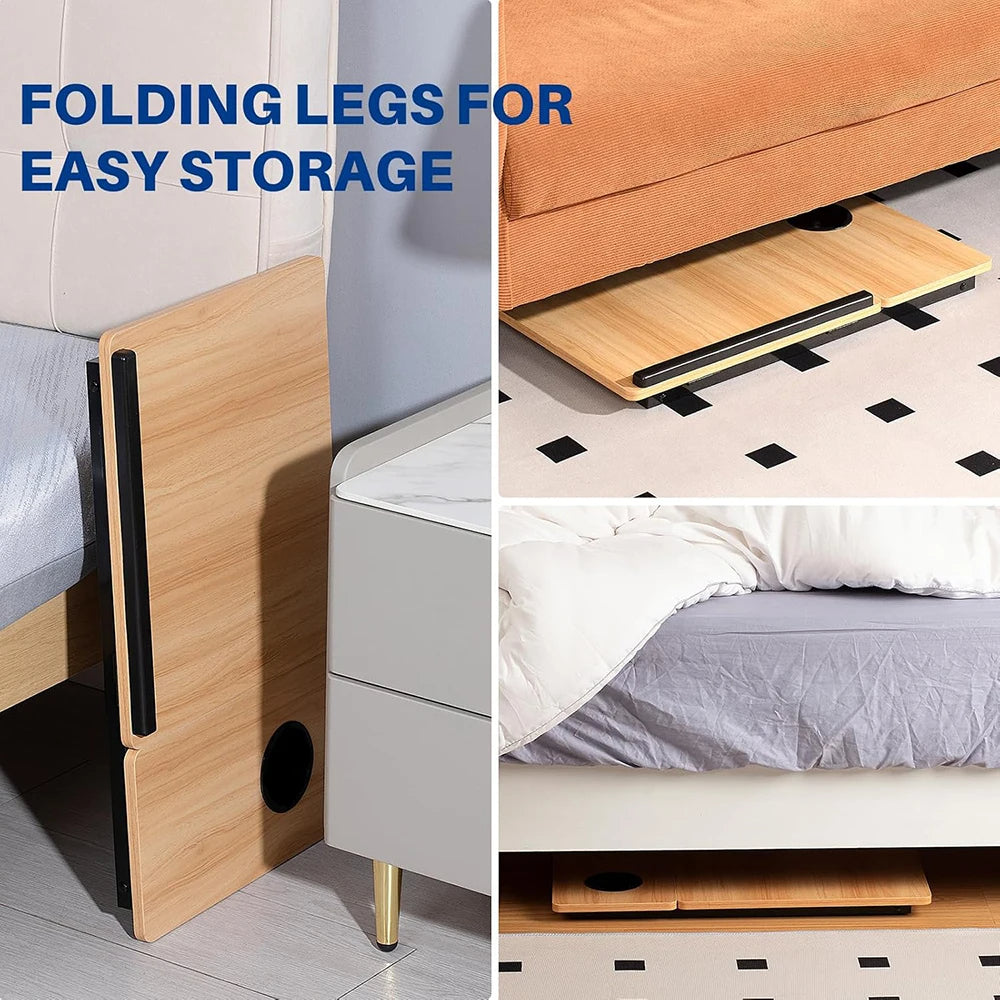 Bureau de lit pliable et portable pour ordinateur portable