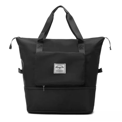 Sac de Voyage Extensible pour Femmes - Grand Sac de Fitness Pliable avec Séparation Sec/Humide - Léger et Portable
