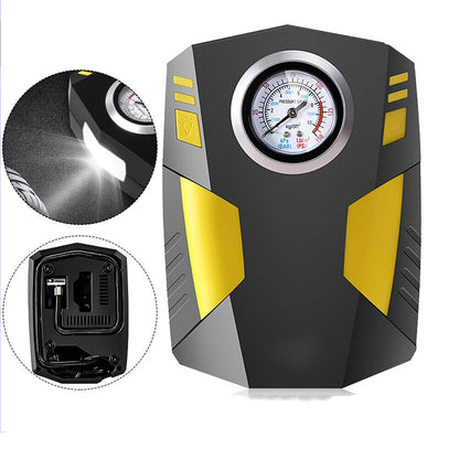 Gonfleur de Pneus 12V Multifonction - Compresseur d'Air Portable avec Manomètre Numérique - Pour Voiture, Vélos, Sports.